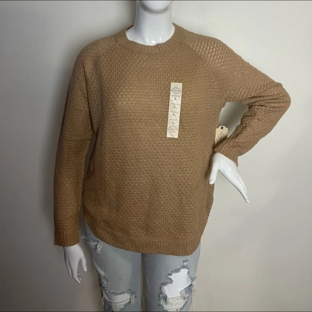 St. John's Bay Womens Crew Neck Long Sleeve Pullover‎ Sweater size L